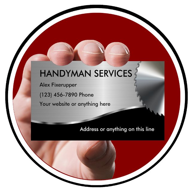 Simple Handyman Business Cards (Creator Uploaded)