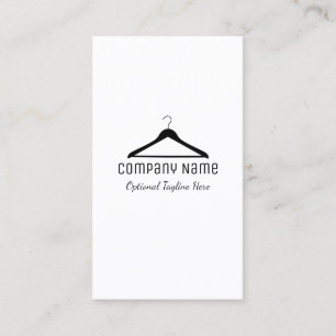 Simple Hanger Logo Business Card