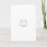 Simple Hanukkah Greeting with Dreidel Holiday Card<br><div class="desc">Not all that simple,  really; but,  mostly white space. Think of the images as typographical flourishes,  simple by virtue of their size. But feel free to customize the size: Who am I to complain?</div>