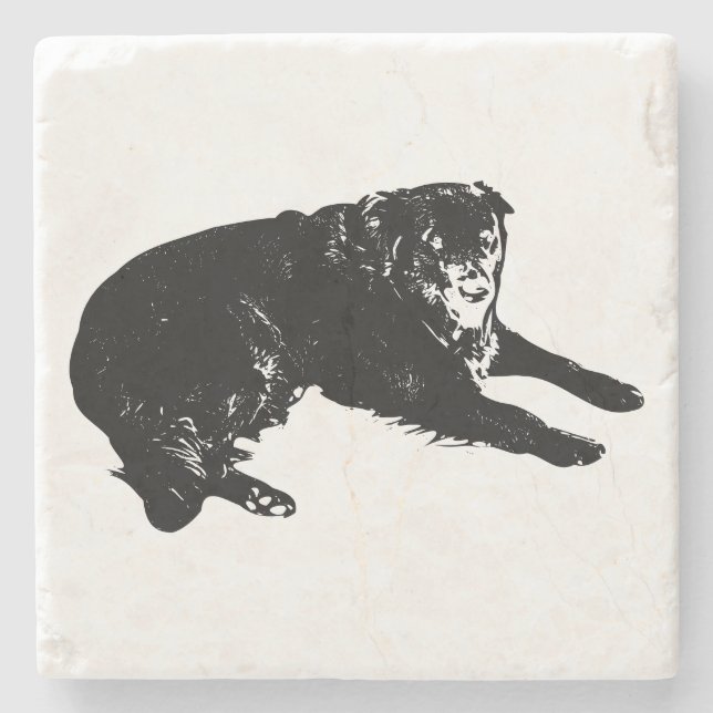 Simple Happiness At Gatherings Stone Coaster (Front)