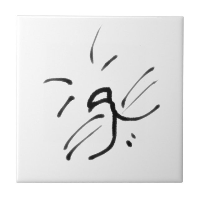 Simple Happy Cat Face Tile (Front)