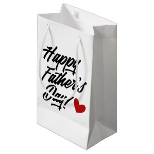 Simple Happy Father's Day Calligraphy   Gift Bag