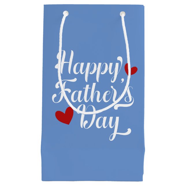 Simple Happy Father's Day Calligraphy | Gift Bag (Front)