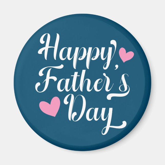 Simple Happy Father's Day Calligraphy | Magnet (Front)