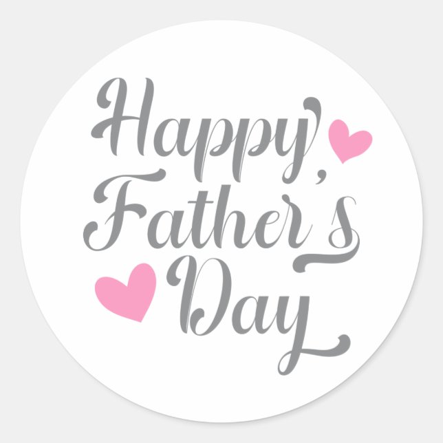 Simple Happy Father's Day Calligraphy | Sticker (Front)