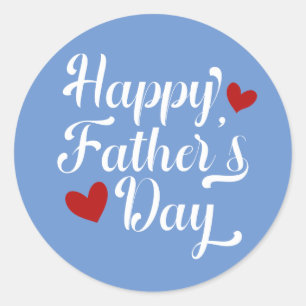 Simple Happy Father's Day Calligraphy   Sticker