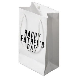 Simple Happy Father's Day Typography   Gift Bag