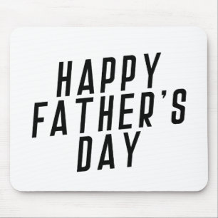 Simple Happy Father's Day Typography   Mouse Pad