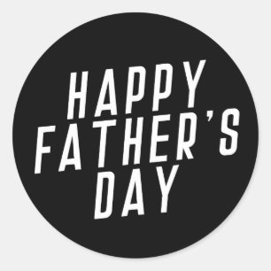 Simple Happy Father's Day Typography   Sticker