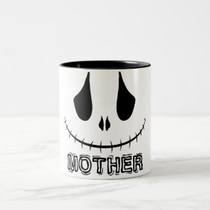 Simple Happy Halloween Boo Mama Pumpkin Two-Tone Coffee Mug