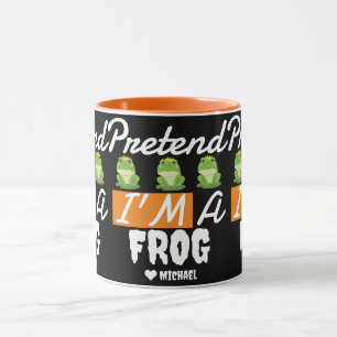 Simple Happy Halloween pretend i'm a Frog Mug