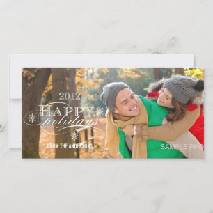 SIMPLE HAPPY HOLIDAY PHOTO CARDS