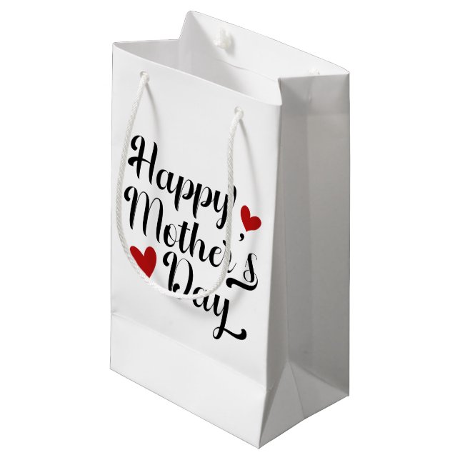 Simple Happy Mother's Day Calligraphy | Gift Bag (Front Angled)