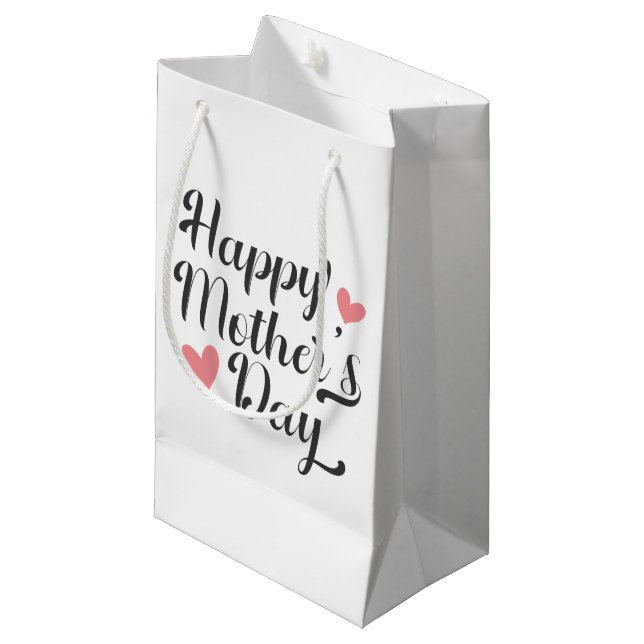 Simple Happy Mother's Day Calligraphy | Gift Bag (Front Angled)