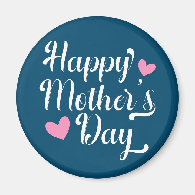 Simple Happy Mother's Day Calligraphy | Magnet (Front)
