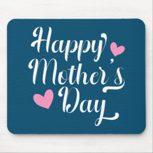 Simple Happy Mother's Day Calligraphy   Mouse Pad