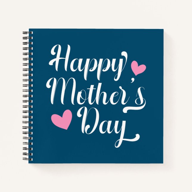 Simple Happy Mother's Day Calligraphy | Notebook (Front)