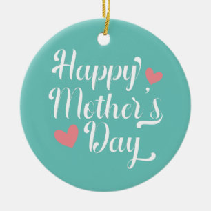 Simple Happy Mother's Day Calligraphy   Ornament