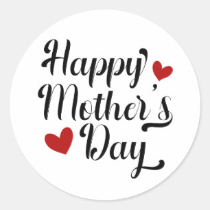 Simple Happy Mother's Day Calligraphy   Sticker