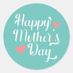 Simple Happy Mother's Day Calligraphy   Sticker