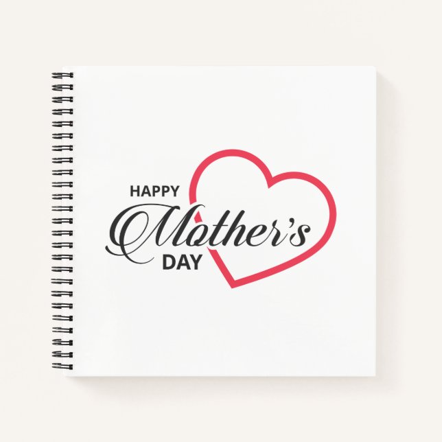 Simple Happy Mother's Day | Notebook (Front)
