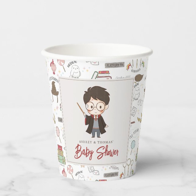 Simple Harry Potter Baby Shower Paper Cups (Front)