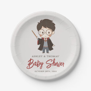 Simple Harry Potter Baby Shower Paper Plate