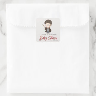 Simple Harry Potter Baby Shower Square Sticker