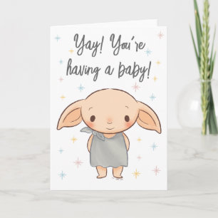 Simple Harry Potter - Dobby Baby Shower Card