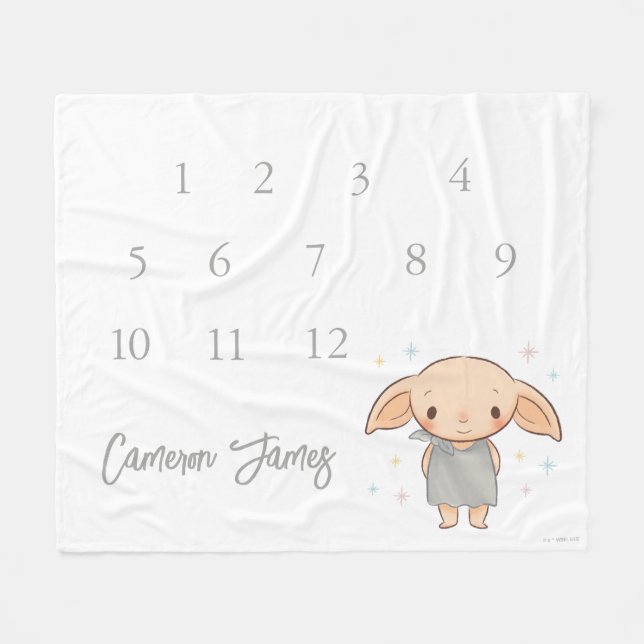 Simple Harry Potter - Dobby Baby Shower Fleece Blanket (Front (Horizontal))