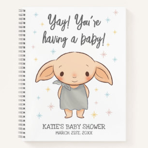 Simple Harry Potter - Dobby Baby Shower Notebook