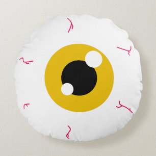 Simple Hazel Eyeball Round Pillow