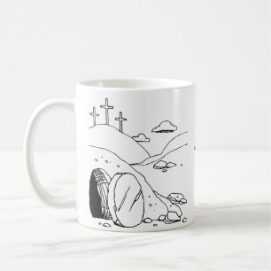 Simple He Has Risen Easter Mug