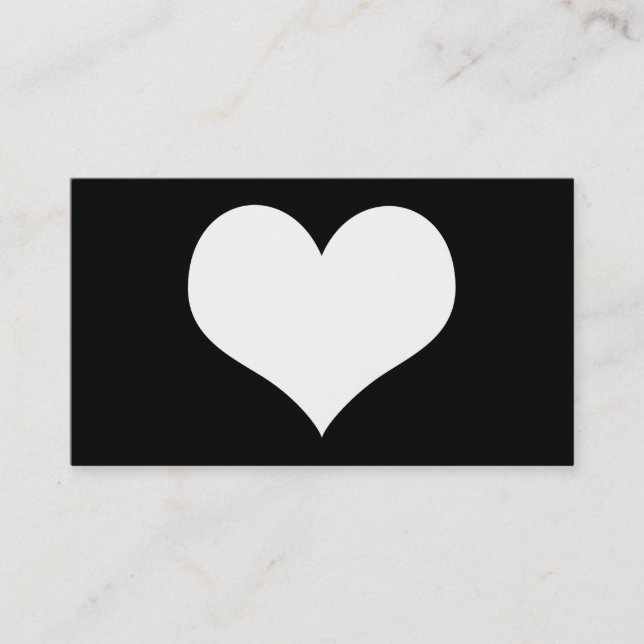 simple heart business card (Front)