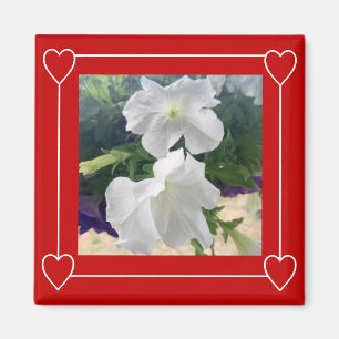 Simple Heart Frame Add Photo Valentine's Day Magnet