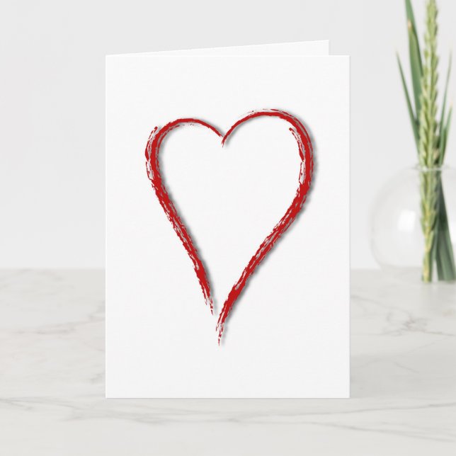 Simple Heart -Greeting Inside Card (Front)