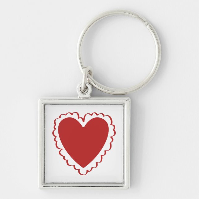 Simple Heart Keychain (Front)