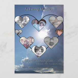 Simple Heart Photo Collage on Sunset Photo  Program