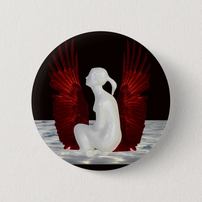 Simple Heaven 2 Inch Round Button (Front)