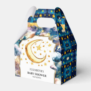 Simple Heavenly Star Celestial Baby Shower Favor Box