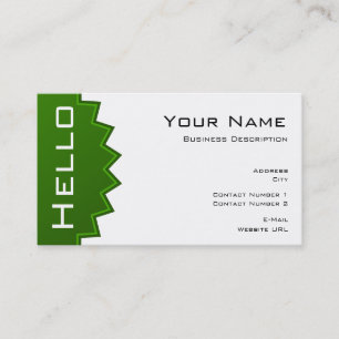 Simple Hello Business card