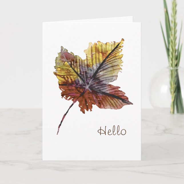 Simple Hello Card for Friend (Front)