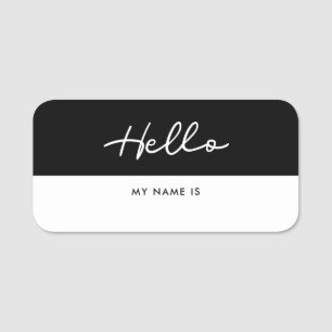 Simple Hello my name is Dry Erase Name Tag