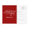 SIMPLE HOLIDAY PHOTO POSTCARD RED