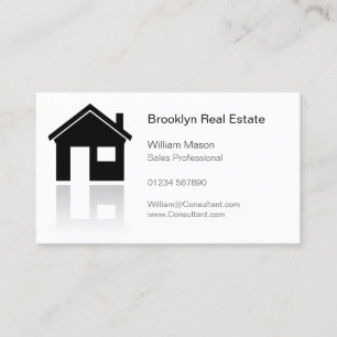 Simple Home Icon Realtor Business Card