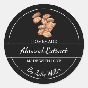 Simple Homemade Almond Extract Label