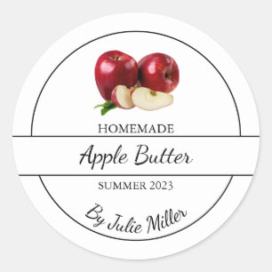 Simple Homemade Apple Butter Label