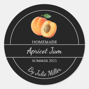 Simple Homemade Apricot Jam Label