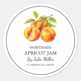 Simple Homemade Apricot Jam Label
