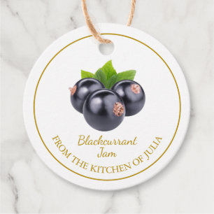 Simple Homemade Blackcurrant Jam Hang Tag l White